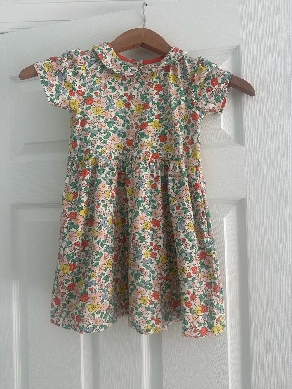 Mini Boden size 4-5 Floral Cotton Dress - Multi-Color